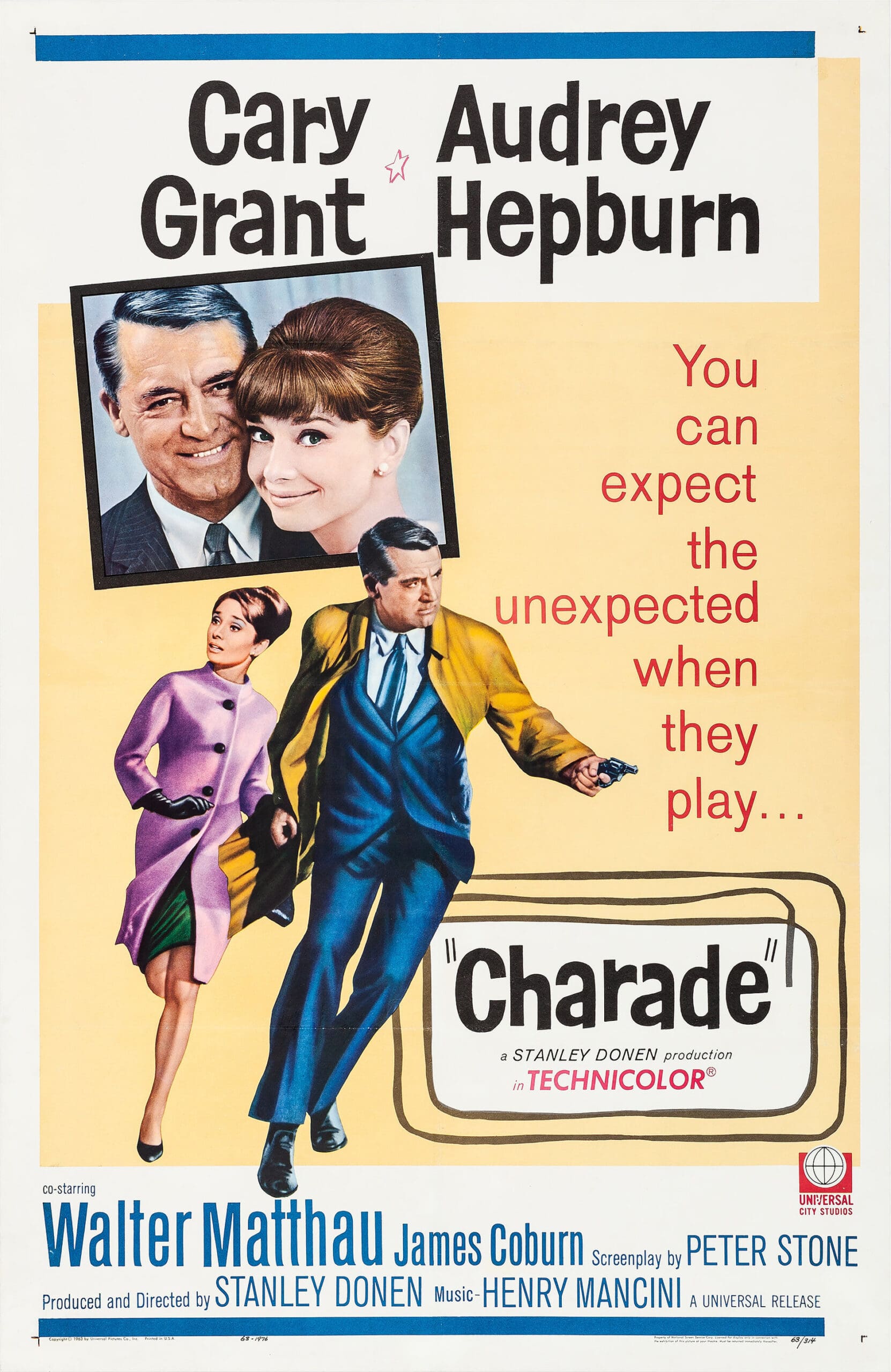 Charade 1963 movie portrait poster featured image