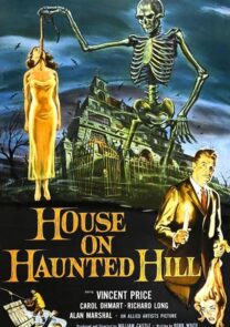 House on Haunted Hill (1959) starring Vincent Price Portrait Movie Poster Featured Image