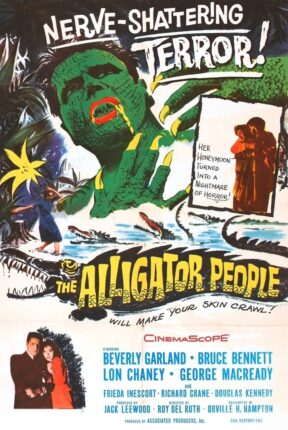 The Alligator People 1959 Horror Movie Portrait Poster Featured Image