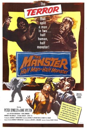 The Manster Sci-Fi Horror 1959 Movie Portrait Movie Poster featured image