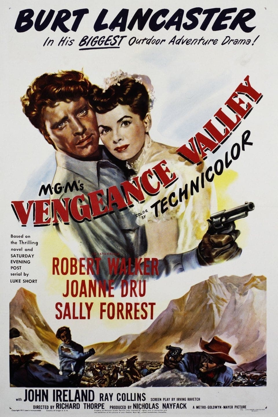 Vengeance Valley 1951 movie portrait poster featured image