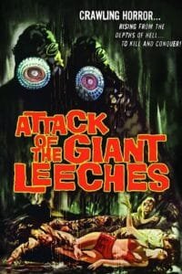 Attack of the Giant Leeches 1959 movie portrait poster.