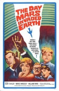 The Day Mars Invaded Earth 1963 Sci-Fi Classic Movie Portrait Poster.
