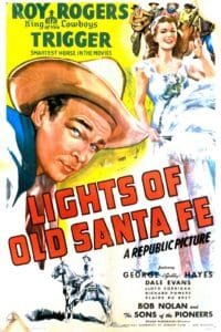 Lights Of Old Santa Fe 1944 portrait movie poster.