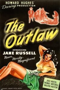 The Outlaw 1943 movie portrait poster image.