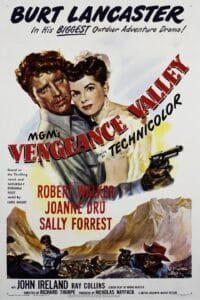 Vengeance Valley 1951 movie portrait poster image.