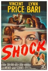 Shock 1946 Thriller Movie Portrait Poster Image.