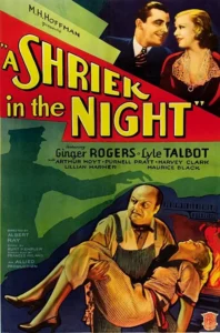 A Shriek in the Night 1933 portrait movie poster.