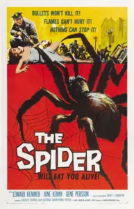 Earth vs. The Spider 1958 classic movie portrait poster.
