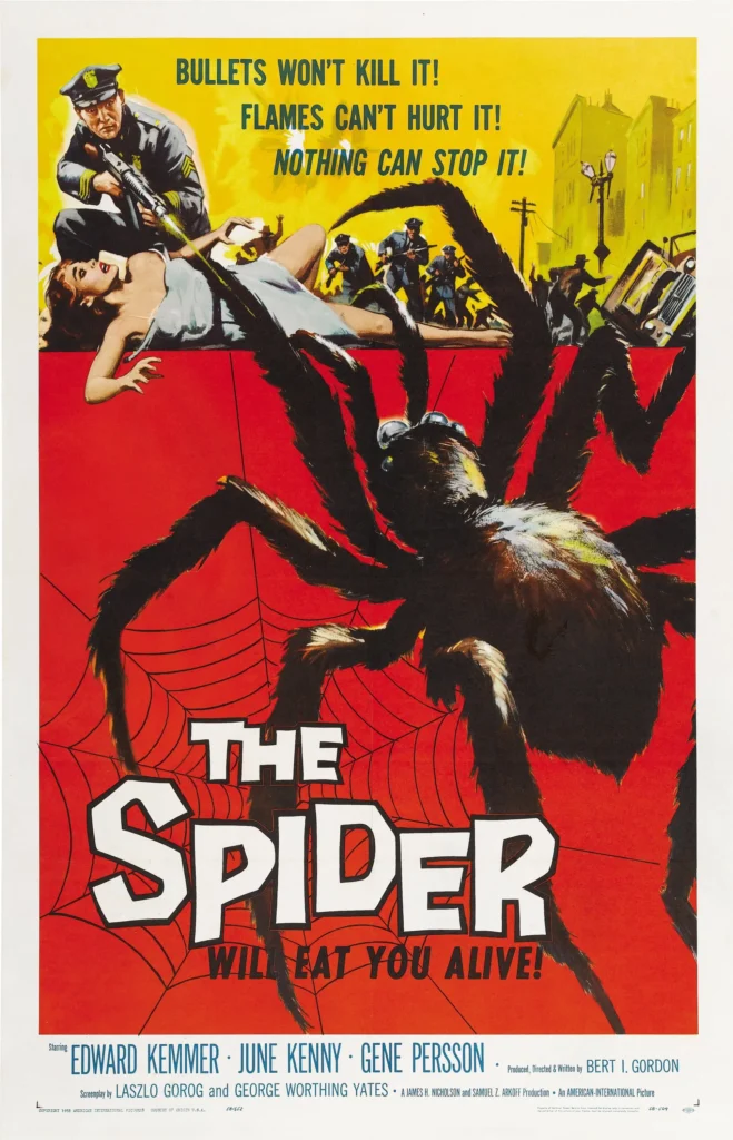 Earth vs. The Spider 1958 classic movie portrait poster.