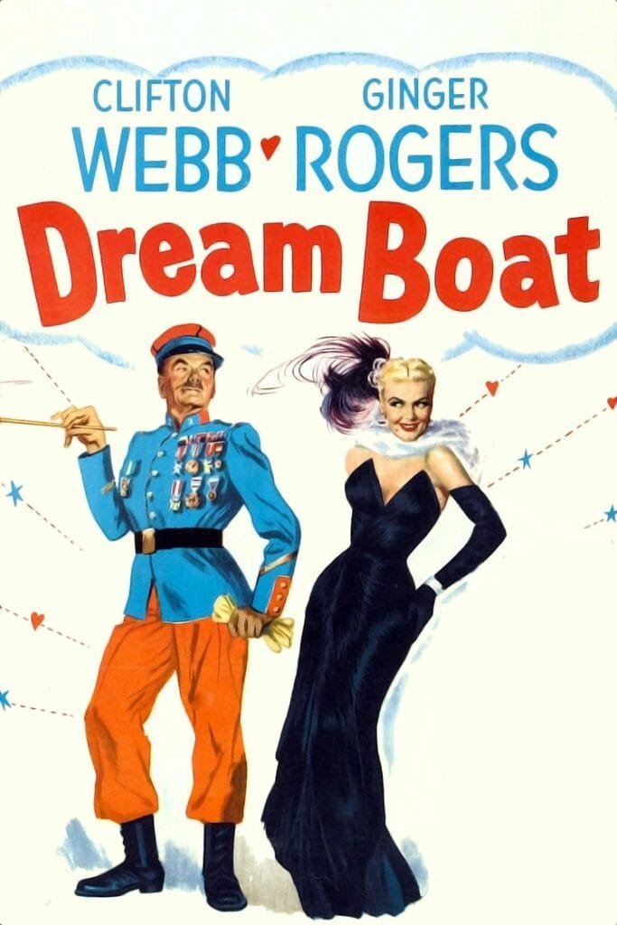 Dreamboat 1952 portrait movie poster image.