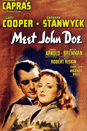 Meet John Doe 1941 Portrait Movie Poster image.