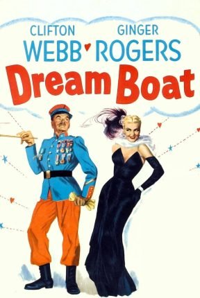 Dreamboat 1952 portrait movie poster image.